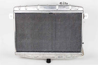 Aluminium Kühler mit SPAL-Lüfter für Alfa GT Bertone 1. Serie / Giulia (Natur)