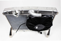 Aluminium Kühler mit SPAL-Lüfter für Alfa GT Bertone 1. Serie / Giulia (Natur)