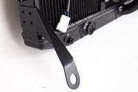 Aluminium Kühler mit SPAL-Lüfter für Alfa GT Bertone 1. Serie / Giulia (Schwarz)