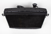 Aluminium Kühler mit SPAL-Lüfter für Alfa GT Bertone 1. Serie / Giulia (Schwarz)