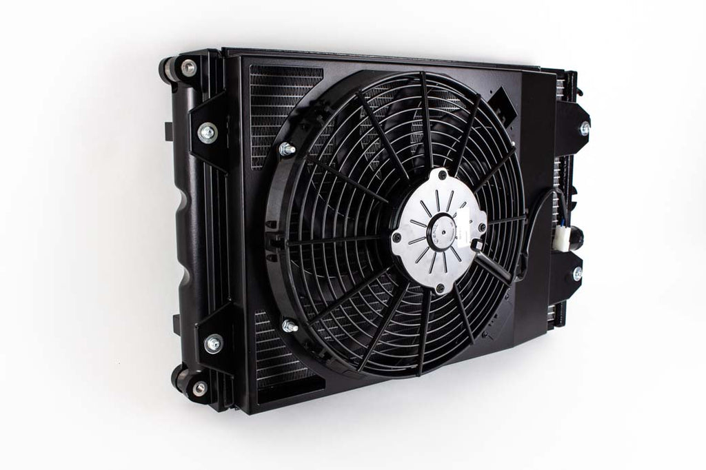SPAL elektr. Hochleistungslüfter inkl. Gehäuse für Ferrari F430 Kühler (Links)