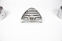 Aluminium Scheinwerfer-Ringe mit Gitter inkl. Kühlerherz für Alfa Bertone GT / GTAm / GTV Typ 105 (SET)