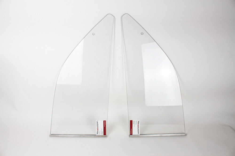 Ausstellfenster Makrolon hinten Bertone Typ 105 / 115 inkl. Chromleisten Aluminium (Leichtbau)